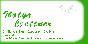 ibolya czettner business card